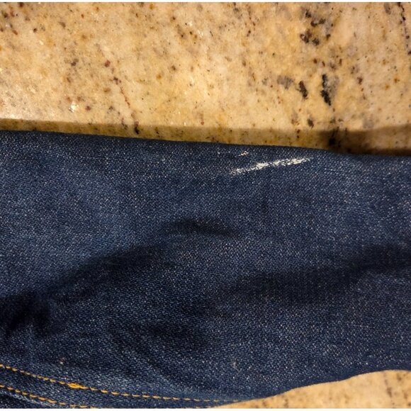 Pine Grove Men's Sz S Red Plaid Flannel Lined Denim Jacket  Trucker - Picture 13 of 16